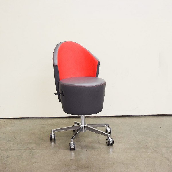 Stuhl Rondo Rot/ Antraziet H28