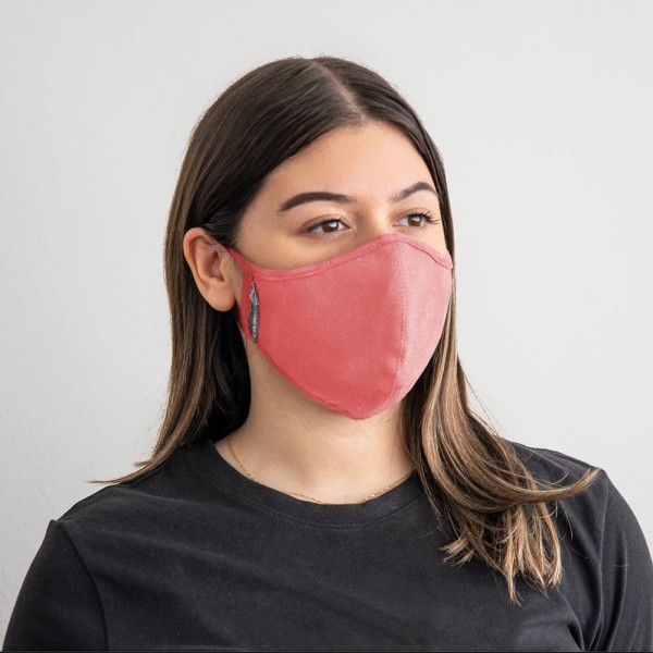 Gesichtsmaske mit austauschbarem Nanofiltereinsatz, Lachs (Frauen)