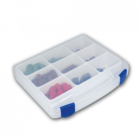 Koffer für Kleinteile, 9 Fächer