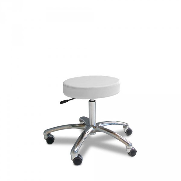 Hocker mit rundem Sitz, Weiss H10