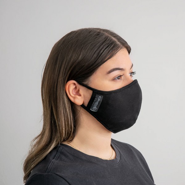 Gesichtsmaske mit austauschbarem Nanofiltereinsatz , schwarz (Frauen)