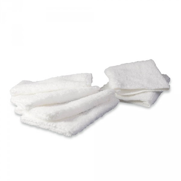 Microfaser Finger-Peeling-Handschuh, Weiss 8x10cm (6er Set)