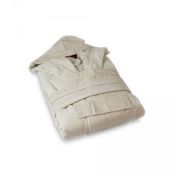 Damenbademantel, Größe L, Creme
