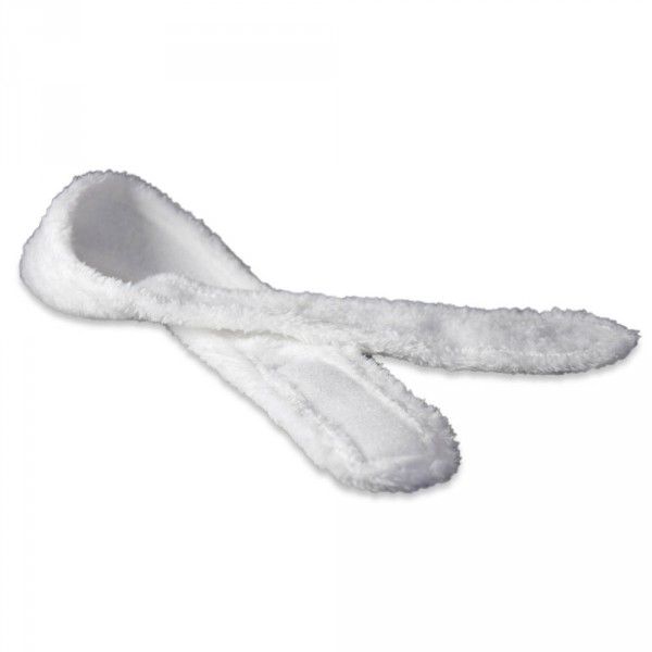 Microfaser Haarband, Weiss, 5,5cm breit